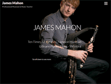 Tablet Screenshot of jamesmahonmusic.com
